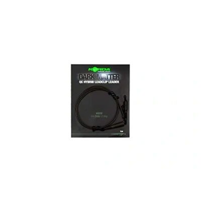 Image of Korda Dark Matter QC Hybrid Leadclip 1m Leader 30lb: Weed