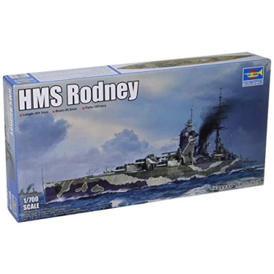Image of Trumpeter TRU06718 HMS Rodney Plastic Model kit, Various, Small