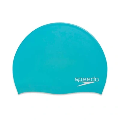 Image of Speedo Unisex Adult Swim Cap Silicone Elastomeric, Teal
