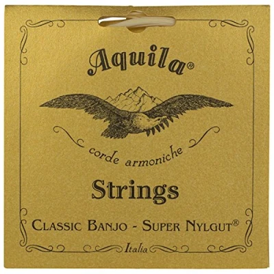 Image of Aquila New Nylgut AQ 1B Medium Tension DBGDG 4th Red Series Banjo Strings 5 Piece Set