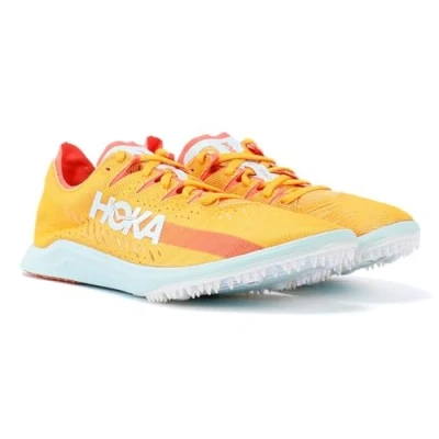 Image of Hoka One Cielo X LD Spike Mens Orange Track Shoes material_Synthetic Size UK 6