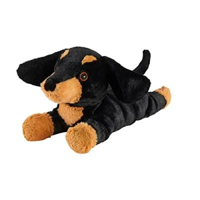 Image of Warmies Plush Dachshund Microwavable, Fully Heatable Weighted Teddy with French Lavender Scent, Hot or Cold Bear for Anxiety and Relaxation, Junior Size