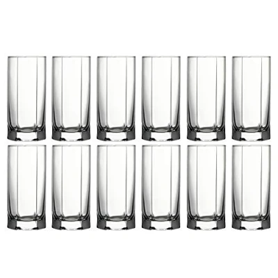 Image of Queensway Home &amp; Dining Tumbler Whisky Beer Shot Glassware Cocktail Set of 12 (Beer Glass)