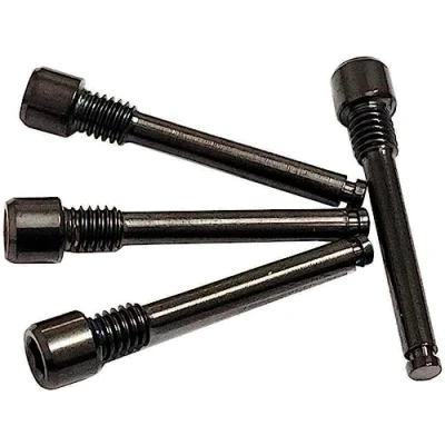 Image of 4X M4 x 26mm Titanium Bolts for Bike Cycling Disc Brake Pad Threaded Pin Inserts Screw Axle Hydraulic Disk Caliper