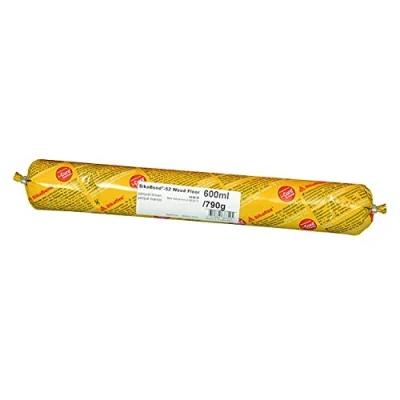 Image of Sika SikaBond 52 Wood Floor Adhesive Solvent Free Professional Grade Highly Elastic Odourless once cured Brown 600ml