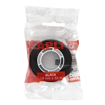 Image of APLI 12276 Black Polypropylene Adhesive Tape