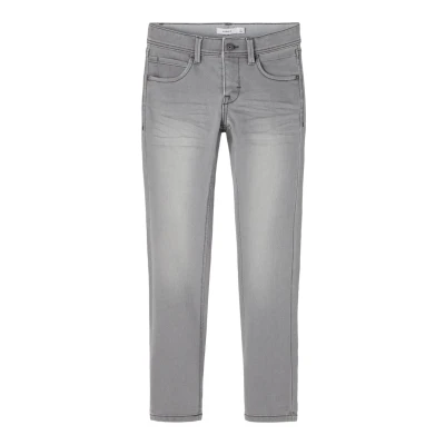 Image of NAME IT Boy&#039;s Nkmsilas Xslim Jeans 2002 Tx Noos, Medium Grey Denim, 6 Years