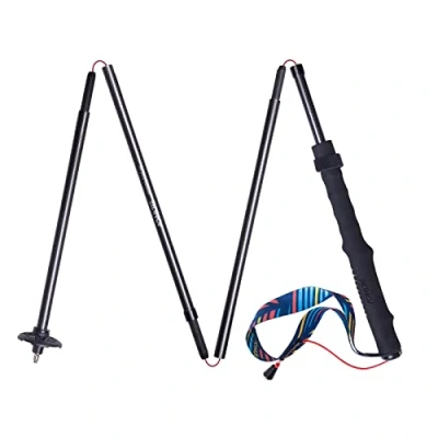 Image of Trekking Poles Folding, Lightweight, AONIJIE Canbo Fiber Hiking Poles,110/120cm Ultralight For Walking Running Sticks Mountaineering, Send Pair (120cm)