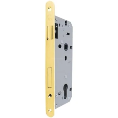 Image of Yale Y52X1040 y52x Wooden Lock for Inserting 85 mm E 40 Round Edge Brass 52 x 1040, Ottone