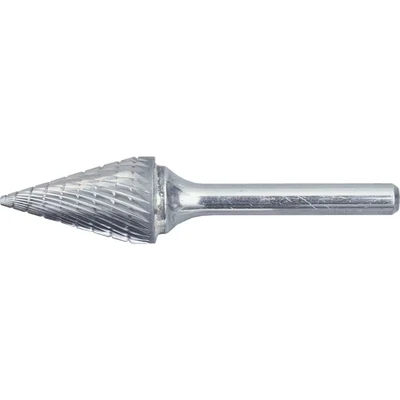 Image of York 3 X 11MM Conical Shape Carbide Rotary Burr Cut 9 Chipbreaker (3MM Shank)