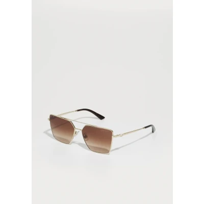 Image of Jimmy Choo Woman JC4016HB 300613 Sunglasses Metal Gold Brown Squared Normal Shaded