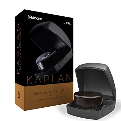 Image of D&#039;Addario Violin Rosin Cello Kaplan Premium with Case, KRDD, Dark
