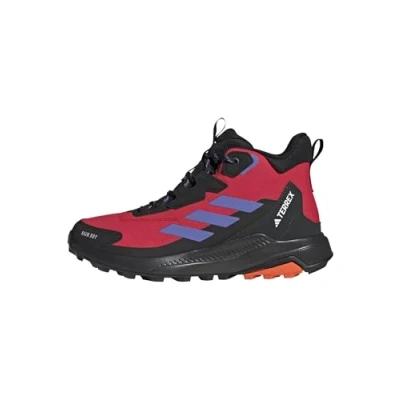 Image of adidas Women&#039;s Terrex Anylander Mid RAIN.RDY Hiking Shoes, Pure Ruby/semi Cobalt Blue/core Black, 7 UK