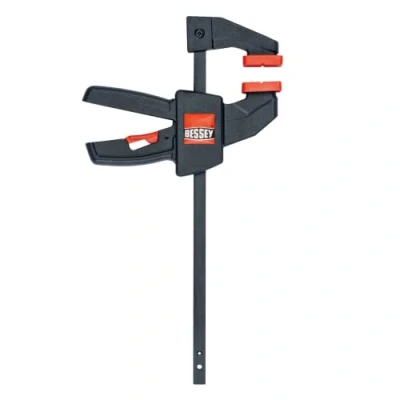 Image of BESSEY EZS Series 18 in. Trigger Style Clamp, EZS45 8 445 lb Clamping Force Fast Acting One Hand Woodworking Clamps for Wood Working, Carpentry, Home Improvement, DIY, Construction Projects