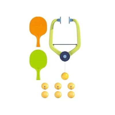 Image of Door Ping Pong Game, Doorway Hanging Table Tennis Trainer Portable Set, with Racket and Balls (1pcs)
