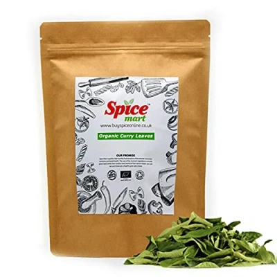 Image of Organic Dried Curry Leaves Whole Premium Quality Free P&amp;P Certified by Soil Association (100g)