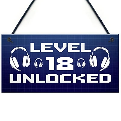 Image of RED OCEAN 18th Birthday Gifts For Gamer Brother Son Novelty Gift Boys Bedroom