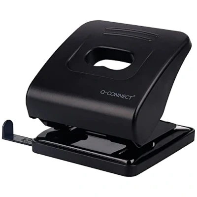 Image of Q Connect Standard Duty Hole Punch 30 Sheet Black 827P