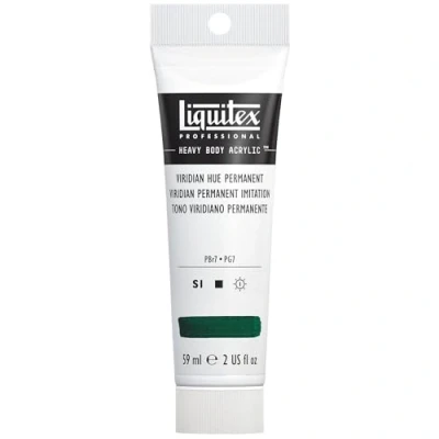 Image of Liquitex 1045398 Professional Heavy Body Acrylic Paint 59 ml tube, Viridian Hue Permanent