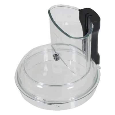 Image of SPARES2GO Replacement Lid Cover Compatible with Magimix CS4200XL CS5200XL Food Processor (Clear Black Handle)