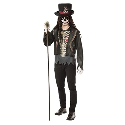 Image of Bristol Novelty 301574STD000 Voodoo Man Adult Fancy Dress, Men, Multicolour, STD