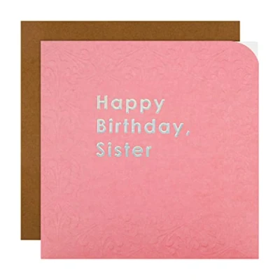 Image of Hallmark Braille Birthday Card for Sister Contemporary Patterned Design