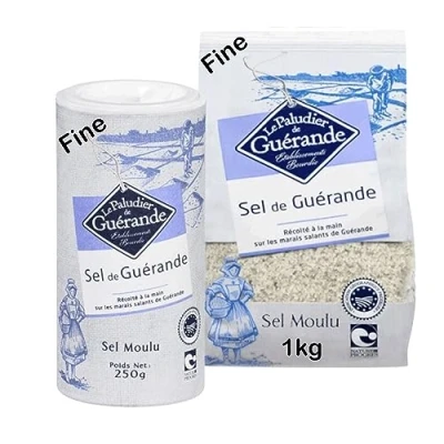 Image of Celtic Sea Salt Bundle Including 1kg Fine Le Paludier Sel de Guerande and 250g Shaker