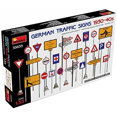 Image of MiniArt MIN35633 1:35 German Traffic Signs 1930 40&#039;s, Unpainted