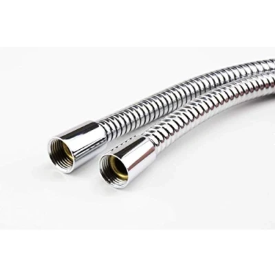 Image of Euroshowers SuperLux WRAS Approved Chrome Plated Stainless Steel Replacement Shower Hose (175cm / 1.75m)