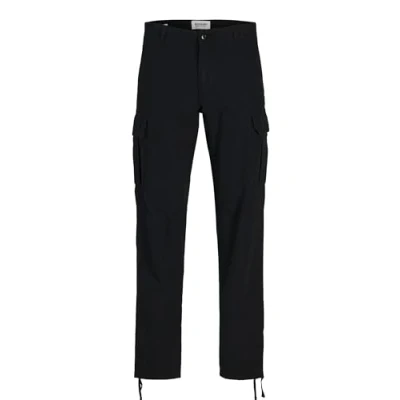 Image of Jack &amp; Jones Jpstkane Jjbarkley Cargo trousers, Men&#039;s, Size: 40x34, Black