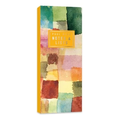 Image of Robert Frederick Tall Notepad and List Set with Pencil Paul Klee Design