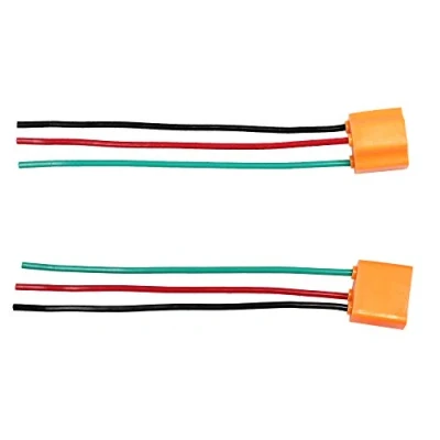 Image of HUIQIAODS H4 Female Ceramic Headlight Extension Connector Plug Bulb Wire Socket (H4 Wire)