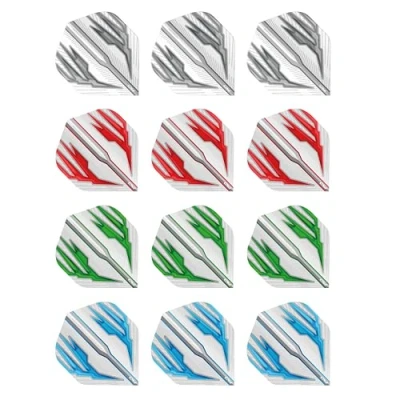 Image of RED DRAGON Hardcore Selection Pack Light Wings Extra Thick Standard Dart Flights 4 sets Per (12 in total)