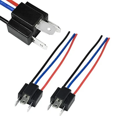Image of HUIQIAODS 9003 HB2 H4 Headlight Socket Plug Male Wire Harness Cable Connector