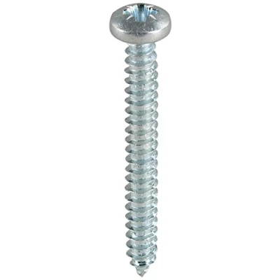 Image of TIMco 00638CPAZP PZ2 PAN BZP Self Tapping Screw 6 x 3/8 Zinc (Pack of 25)