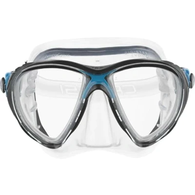 Image of Cressi Big Eyes Evolution High Quality Mask Revolutionary Adult Diving and Snorkeling Silicone, Black/Yellow, One Size