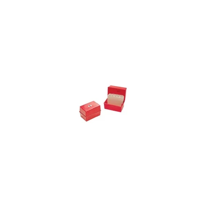 Image of Q Connect 6&quot;X4&quot; Red Card Index Box