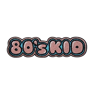 Image of 80&#039;s Kid Retro Vintage Iron on Patch Eighties ironable Patch, 80s Old School Embroidery Adult Denim Patches, Jackets Clothing Badges Finally Home