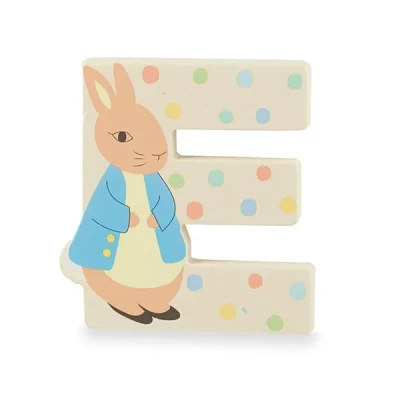Image of Orange Tree Toys Peter Rabbit Wooden Alphabet Letter E