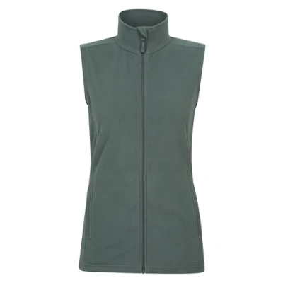 Image of Mountain Warehouse Camber Womens Gilet Lightweight Sleeveless Jacket, Microfleece Bodywarmer, Breathable Vest, Zipped Side Pockets For Spring Summer, Camping, Hiking Khaki Women&#039;s Size 4
