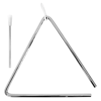 Image of A Star Traditional Metal Musical Triangle 20cm/10inch with Beater