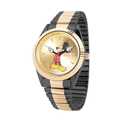 Image of Disney Men Analog Japanese Quartz Watch with Metal Strap WDS001208