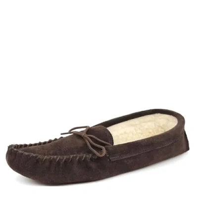 Image of Frank James Softsole Mens Moccasin Brown UK 9
