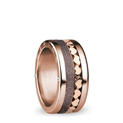 Image of BERING Women&#039;s ring in shiny rose gold Arctic Symphony Collection with stainless steel Spree 6