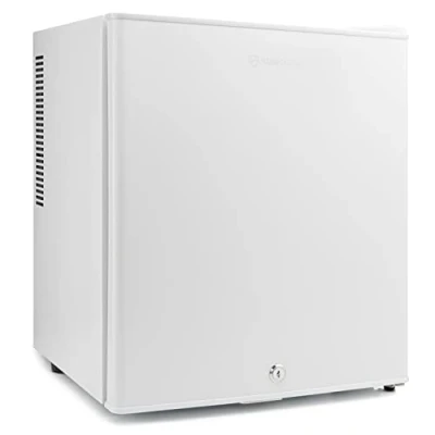 Image of Subcold Aire30 LED Mini Fridge 30L Table Top Model Quiet Frost Free for Bedrooms &amp; Hotels Lockable with Solid door interior light (White)