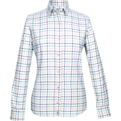 Image of JACK PYKE Ladies Countryman Shirt Large Check Navy Size 12