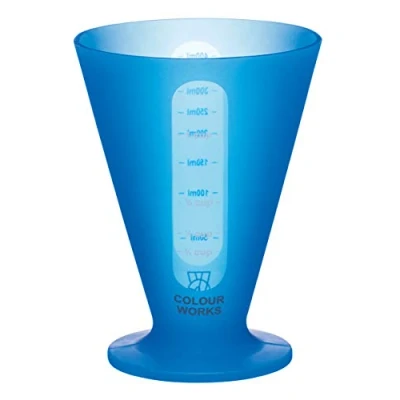 Image of Colourworks Silicone Measuring Cup for Liquid and Dry Ingredients, Blueberry, 400 ml/1