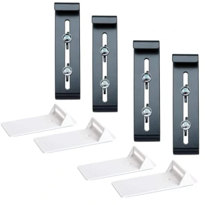 Image of Plastia FixPot Invisible Flower Box Holder for Any Window with Sill Set of 4 Adapter Anthracite Mounting without Drilling