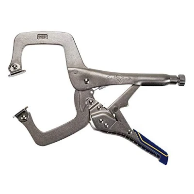 Image of IRWIN Vise Grip Welding Pliers, Fast Release, C Clamp with Swivel Pads, 11 Inch (IRHT82586)