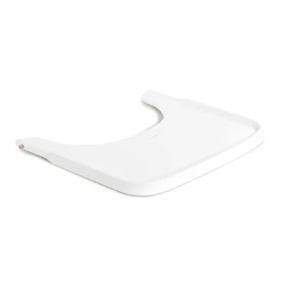 Image of hauck Alpha Wooden Tray, White Tray for Alpha+ Highchair, FSC® Certified Beech Wood, 6 Months+, Easy to Clean, Raised Edge